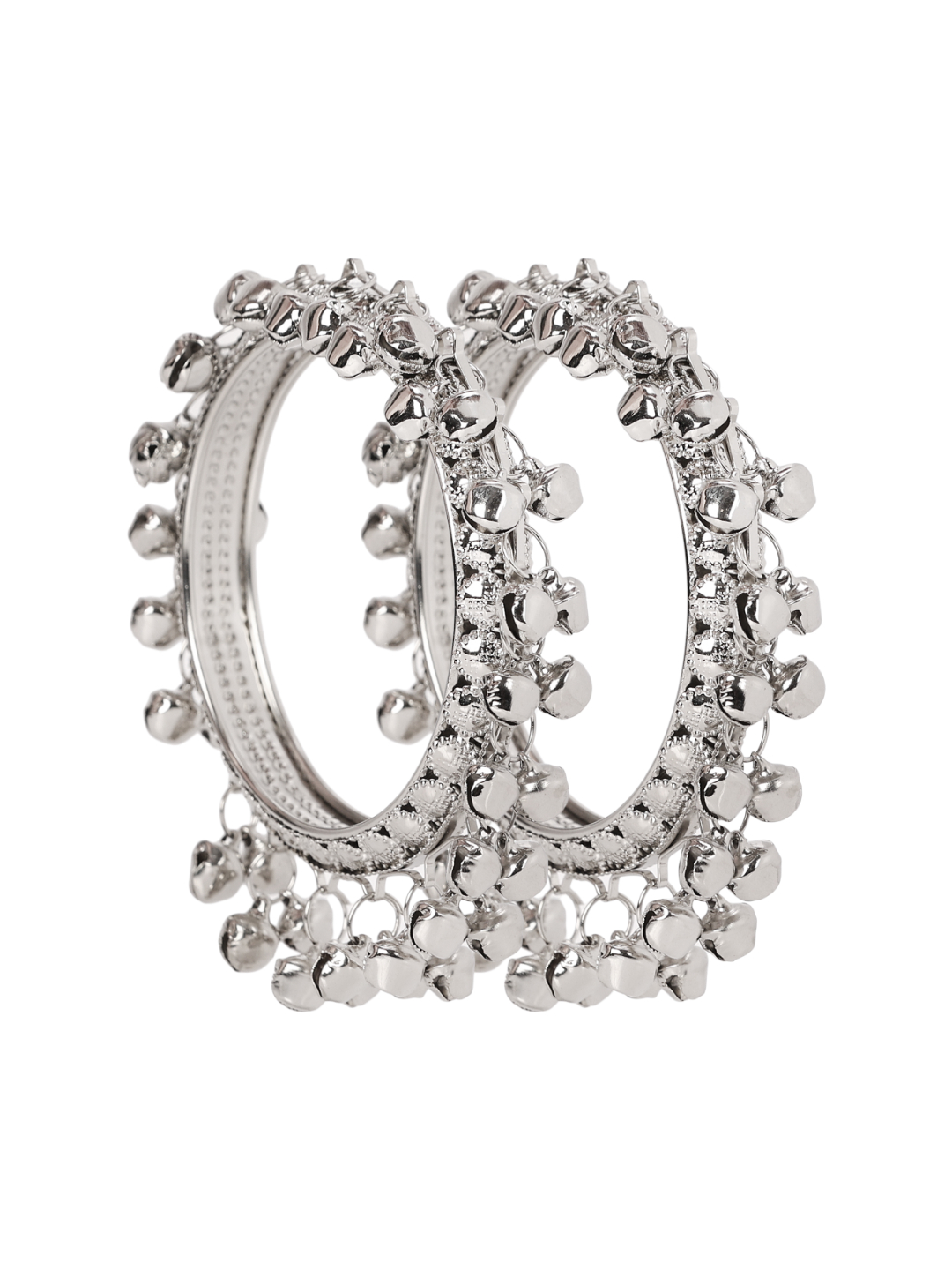 YouBella Jewellery Stylish Silver Plated Bangles for Girls and Women